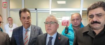 Vali Şimşek, Yaralıları Ziyaret Etti