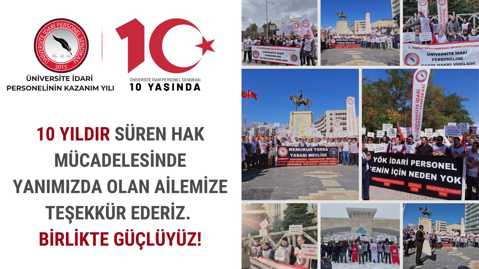 “Üniversite İdari Personelinin Sesi 10 Yaşında”