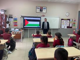 Öğrencilerden Gazze İçin Farkındalık Etkinliği